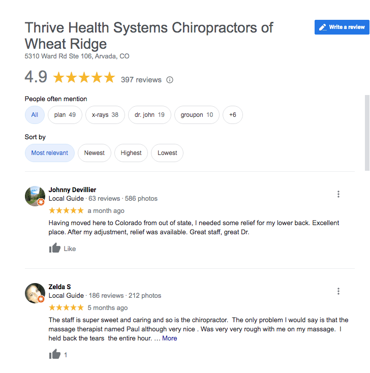 thrive reviews